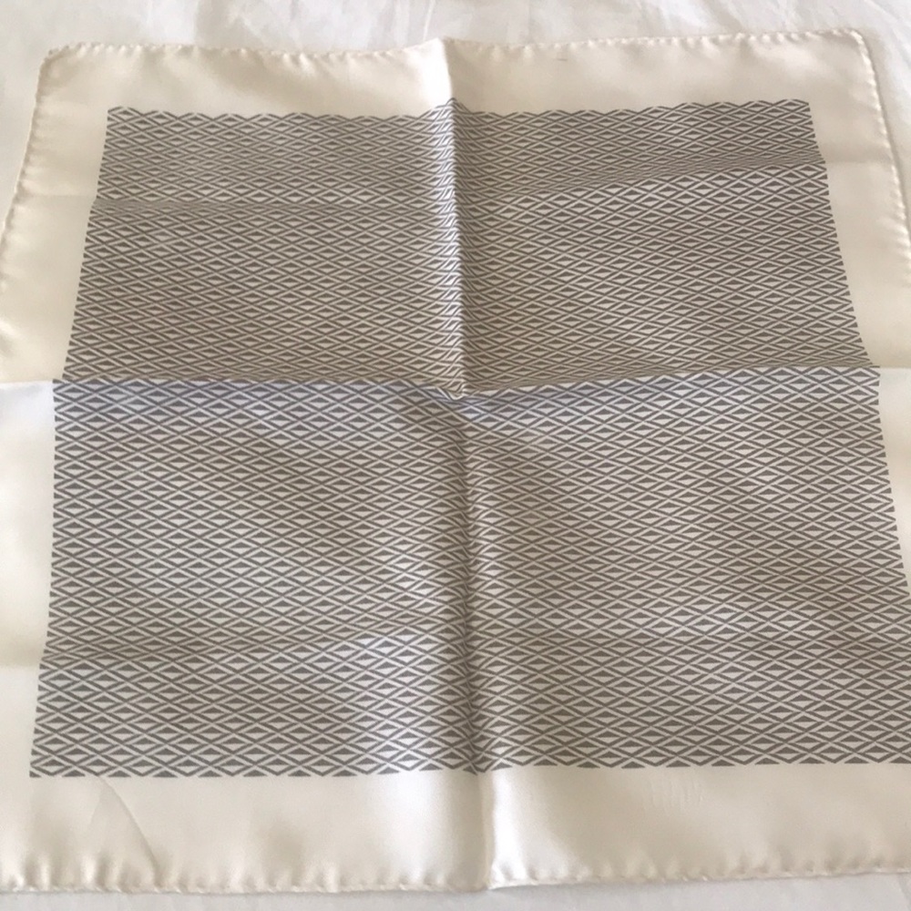 Mens Hermes silk pocket square